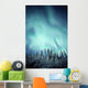 Northern Lights Over Snow Covered Trees, Along Dempster Highway, Yukon Wall Mural
