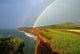Rainbow, Cap Herrise, Magdalen Islands, Quebec Wall Mural