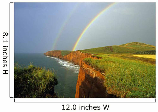 Rainbow, Cap Herrise, Magdalen Islands, Quebec Wall Mural