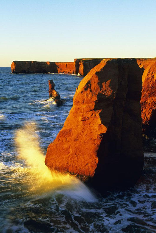 Sandstone Cliffs And Ocean Surf Wall Mural