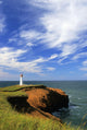 Cap Herrise Lighthouse, Magdalen Islands, Quebec Wall Mural