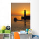 Sunrise, Harbour Lighthouse, Grand Bank, Newfoundland Wall Mural