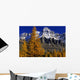 Alpine Larches And Mount Huber, Yoho National Park, British Columbia Wall Mural