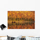 Canoeists At Sunrise, Lac Bouchard, La Mauricie National Park Quebec Wall Mural