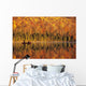 Canoeists At Sunrise, Lac Bouchard, La Mauricie National Park Quebec Wall Mural