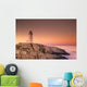 Dawn At Peggys Cove Lighthouse, Halifax County, Nova Scotia Wall Mural