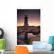 Lighthouse At Dawn, Peggys Cove, Halifax County Nova Scotia Wall Mural