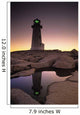 Lighthouse At Dawn, Peggys Cove, Halifax County Nova Scotia Wall Mural