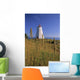 Swallowtail Lighthouse And Cat Tails, Grand Manan Island New Brunswick Wall Mural