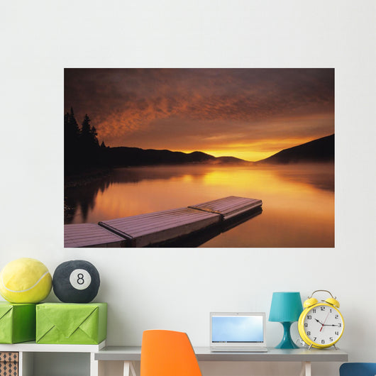 Sunrise On Nictau Lake, Mount Carleton Provincial Park, New Brunswick Wall Mural