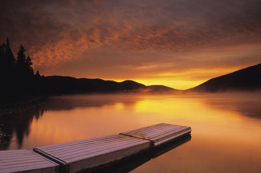Sunrise On Nictau Lake, Mount Carleton Provincial Park, New Brunswick Wall Mural