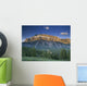 Mt Rundle And The Bow River From The Hoodoo Trail Overlook Wall Mural