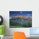 Mt Rundle And The Bow River From The Hoodoo Trail Overlook Wall Mural