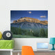 Mt Rundle And The Bow River From The Hoodoo Trail Overlook Wall Mural