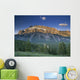 Mt Rundle And The Bow River From The Hoodoo Trail Overlook Wall Mural