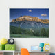 Mt Rundle And The Bow River From The Hoodoo Trail Overlook Wall Mural