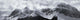 Mountain Panoramic In Winter Wall Mural