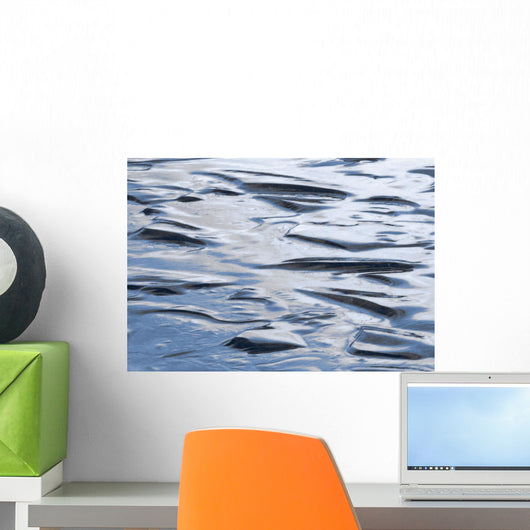 Ice Patterns On Ghost Lake Near Cochrane, Alberta Canada Wall Mural