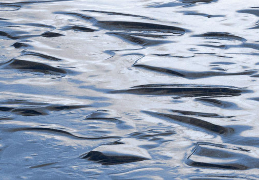Ice Patterns On Ghost Lake Near Cochrane, Alberta Canada Wall Mural