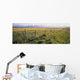 Fence And Barley Crop Wall Mural