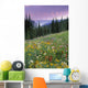 Alpine Wildflower Meadow Wall Mural