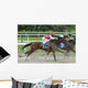 Horse racing at Belmont Track Long Island NY Wall Mural