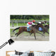 Horse racing at Belmont Track Long Island NY Wall Mural