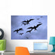 Frigate Birds In Flight Lighthouse Reef Wall Mural