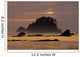 Sunset At Olympic National Park, Cape Alava, Washington State Wall Mural