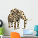 Elephant Big Cat Fur Wall Mural