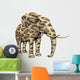Elephant Big Cat Fur Wall Mural