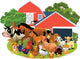 Farm Animals Barnyard Wall Decal
