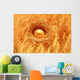 Wealth In Agriculture Concept, Golden Egg In Wheat Field Wall Mural