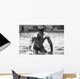 Diver Pulling Himself Out Of The Pool With Water Dripping Off Him Wall Mural