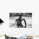 Diver Pulling Himself Out Of The Pool With Water Dripping Off Him Wall Mural