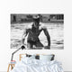 Diver Pulling Himself Out Of The Pool With Water Dripping Off Him Wall Mural