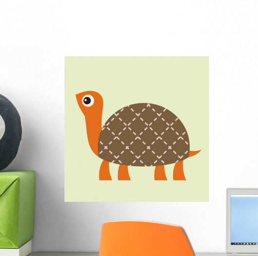 Turtle Vector Illustration Wall Mural