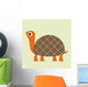 Turtle Vector Illustration Wall Mural