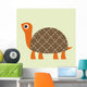 Turtle Vector Illustration Wall Mural