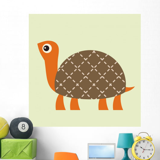 Turtle Vector Illustration Wall Mural