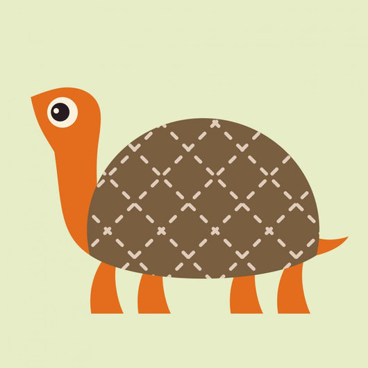 Turtle Vector Illustration Wall Mural