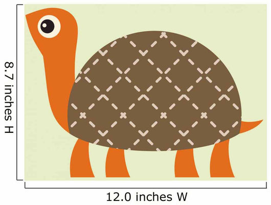 Turtle Vector Illustration Wall Mural