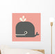 vector cute whale Wall Mural