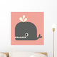 vector cute whale Wall Mural