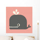 vector cute whale Wall Mural