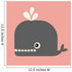 vector cute whale Wall Mural