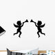 Two Angel Silhouettes Wall Decal
