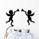 Two Angel Silhouettes Wall Decal