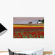 Tulip Fields In Skagit Valley, Washington State, Usa Wall Mural