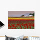 Tulip Fields In Skagit Valley, Washington State, Usa Wall Mural